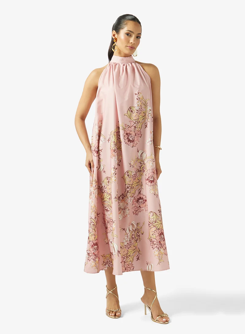 Ella Printed A-line Dress