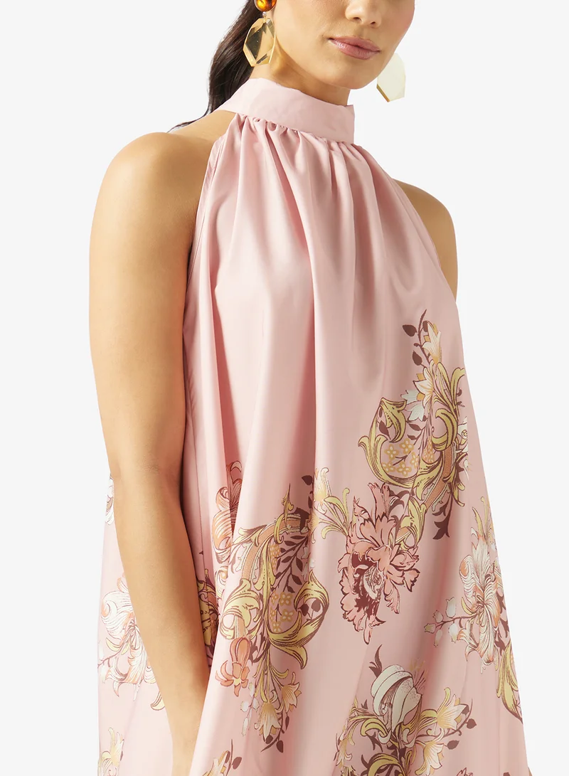 Ella  Printed A-line Dress for Women | Best Price UAE