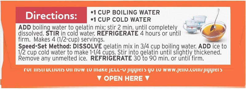 Jell-O Peach Gelatin Dessert Mix - Pack of 6 (3 oz each) - Image 3