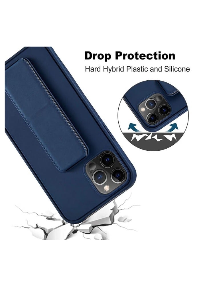 ACLIX iPhone 15 Pro Case 6.1 Inch with Magnetic Stand Holder Premium Silicone Vertical and Horizontal Hand Strap Grip Multi Stand Car Mount Kickstand Case Finger Strap Cover - Image 2