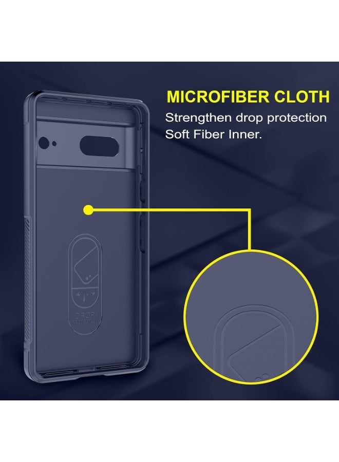 Generic Premium Protection Back Silicone Case Compatible with Google Pixel 7 Magic Shield Shockproof Case with Camera Protection (Blue) - Image 4