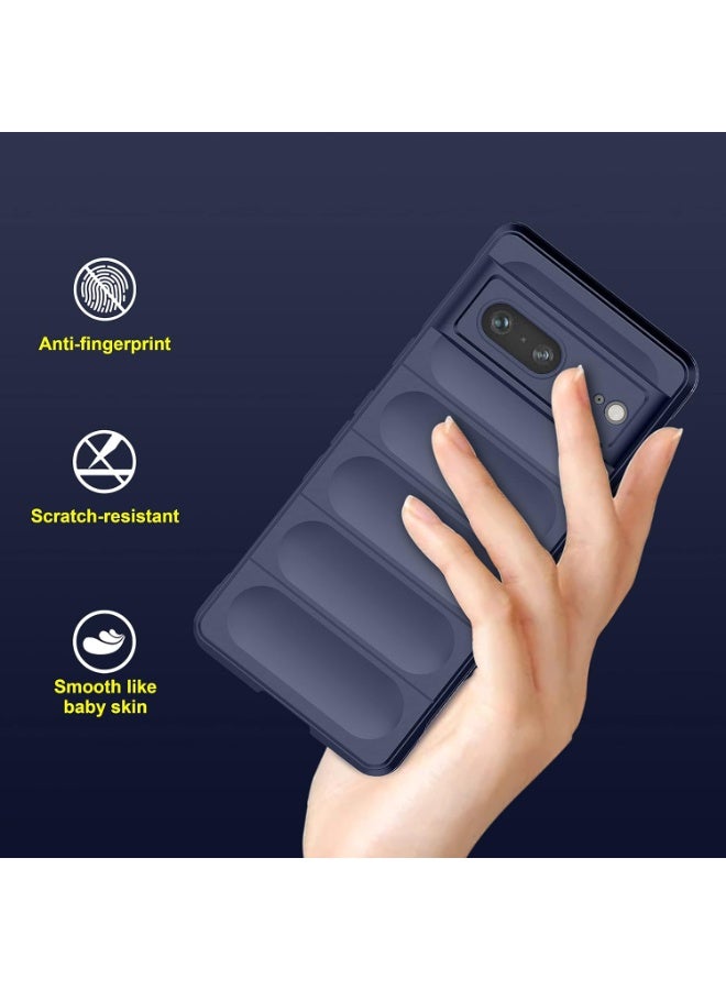 Generic Premium Protection Back Silicone Case Compatible with Google Pixel 7 Magic Shield Shockproof Case with Camera Protection (Blue) - Image 2