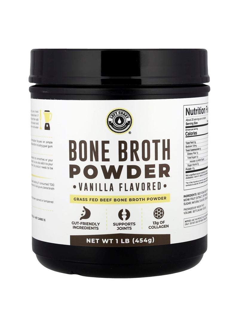 Bone Broth Powder, Vanilla, 1 lb (454 g)