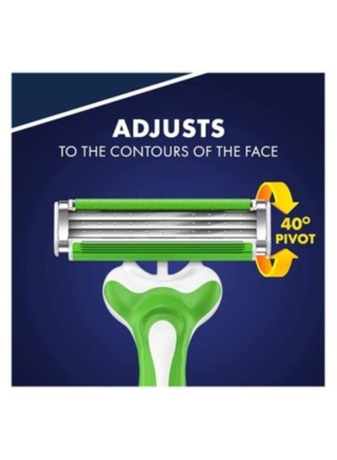 Gillette Blue 3 Sensitive Disposable Razors 6+2 Free Razors - Image 3
