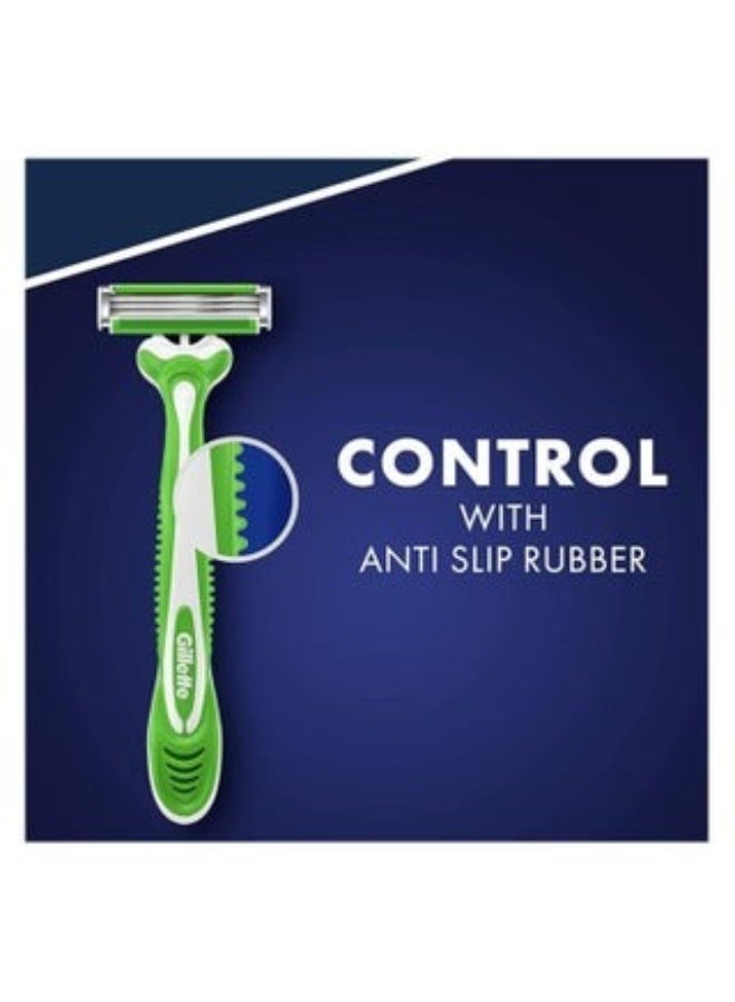 Gillette Blue 3 Sensitive Disposable Razors 6+2 Free Razors - Image 4