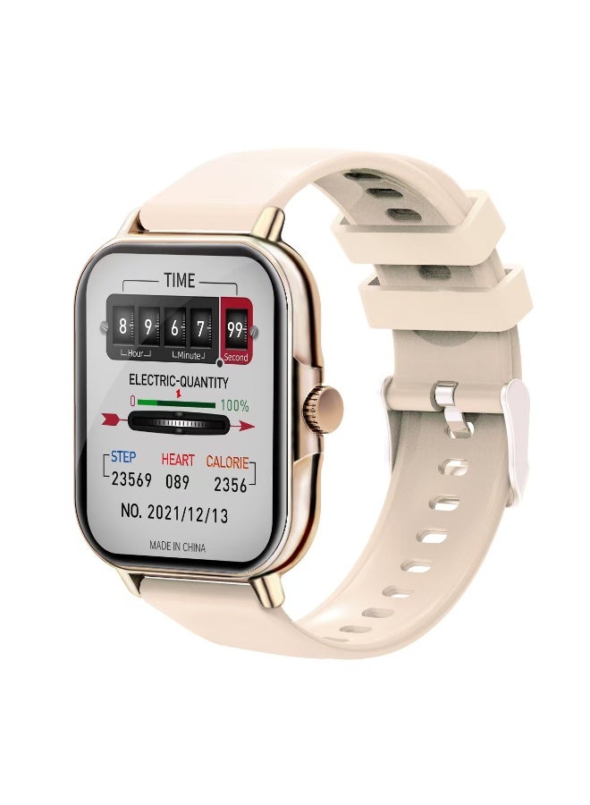 Smartwatch,Bluetooth Fitness Watch for Women Men,Sport Watch with Blood Oxygen Blood Pressure Heart Rate Sleep Monitor,for Android iOS,Gold - Image 4