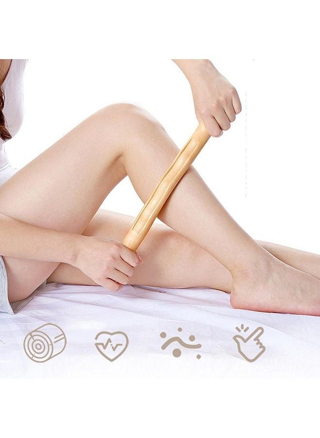 Arabest 4-Piece  Scraping Stick Beech Wood Back Shoulder Neck Waist Leg Massage Tools  - Image 3