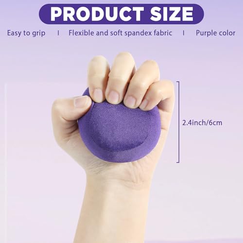 bornerwhite 3 Pack Lavender Scented Stress Balls Fidget Toys for Adults Anxiety Stress Relief Hand Workout Purple Squeeze Ball Lavender Fragrance Ideal for Home Office - Image 5