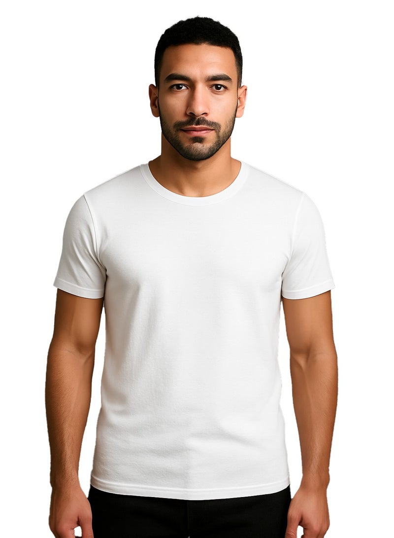 Caesar Men’s Half-Sleeve Undershirt Bundle – 6 Pieces - Image 3