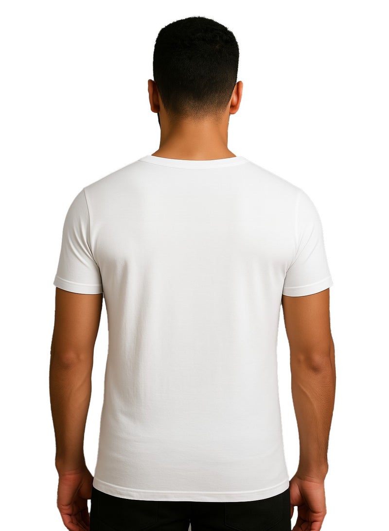 Caesar Men’s Half-Sleeve Undershirt Bundle – 6 Pieces - Image 4