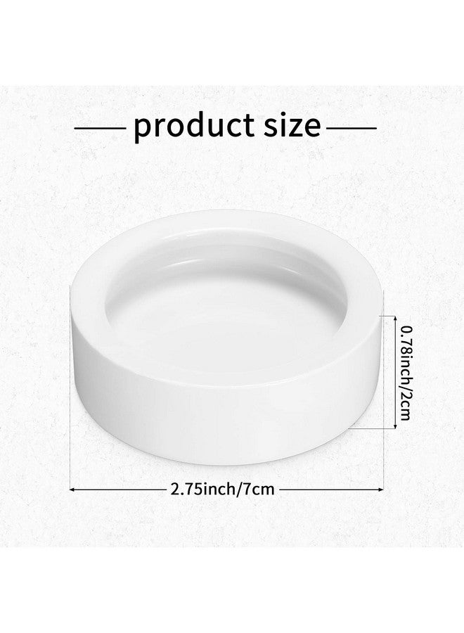 Meanplan 4 Pcs Reptile Bowl Reptile Food Dish Reptile Water Food Bowl Reptile Feeding Dish Ceramic Worm Pet Bowl Anti Escape For Lizard Anoles Bearded - Image 2
