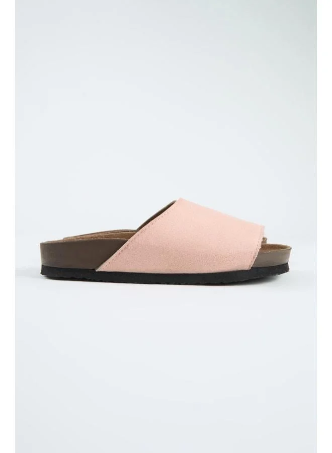 no miento June Women's Vegan Leather Single-Strap Powder Slipper.