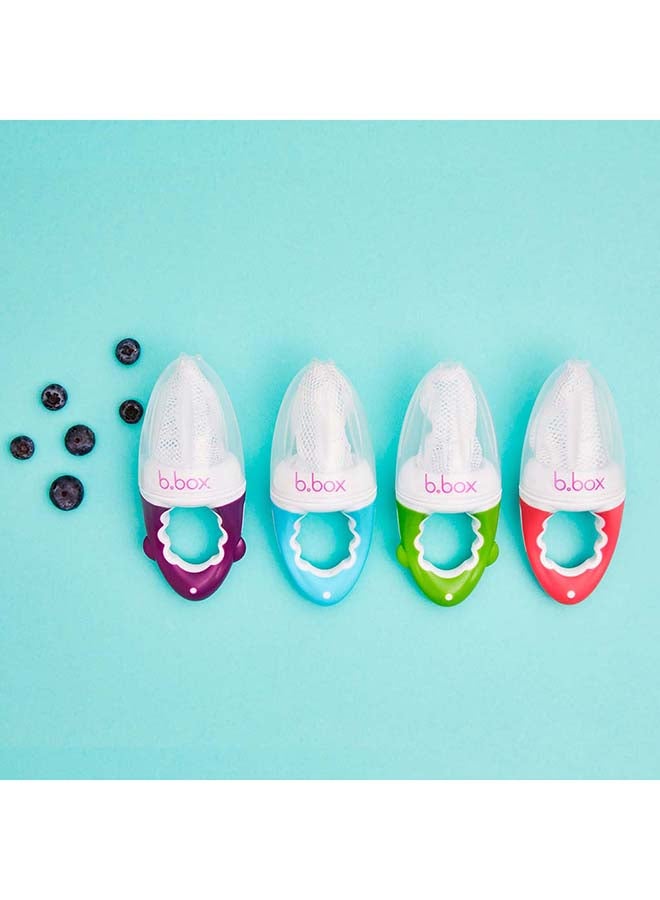 b.box Toddler Fresh Food Feeder With 2 Extra Mesh Bags, Blueberry, 14 X 5.7 CM - Image 5