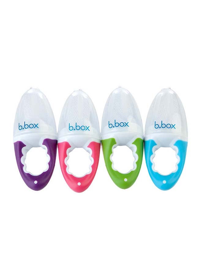 b.box Toddler Fresh Food Feeder With 2 Extra Mesh Bags, Blueberry, 14 X 5.7 CM - Image 3
