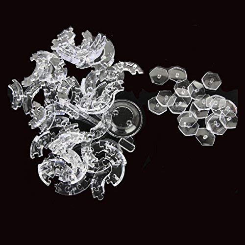Coolplay 3D Crystal Puzzle for Children, Soccer Puzzle Ball Light-up for Adult Black and Transparent - 76 Pieces - Image 2