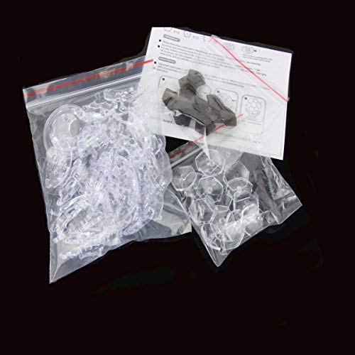 Coolplay 3D Crystal Puzzle for Children, Soccer Puzzle Ball Light-up for Adult Black and Transparent - 76 Pieces - Image 3