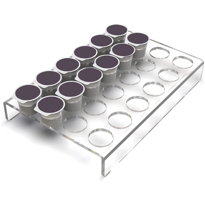 Transparent Acrylic Coffee Capsule Holder Organizer Display Rack For Compact Storage - Image 4