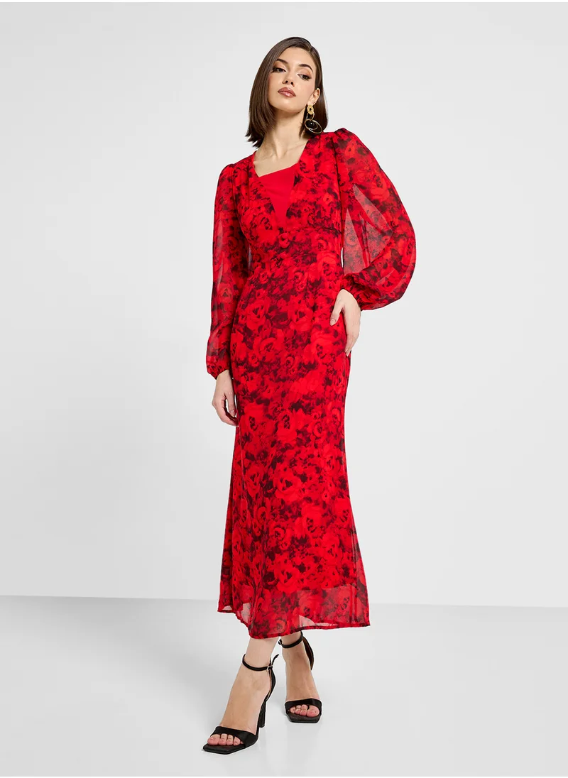 ايلا Floral Print Dress