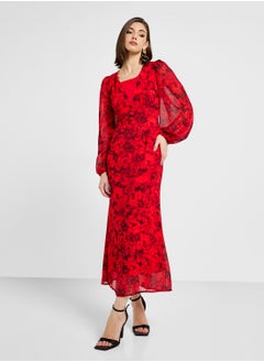ELLA Floral Print Dress  - Image 1