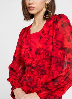 ELLA Floral Print Dress  - Image 3