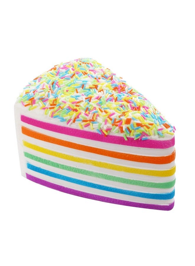 أنبور 5.8 بوصة من Squishies Cake Rainbow Jumbo بطيئة الارتفاع برائحة الجبن Kawaii لتخفيف التوتر في عيد الحب ألعاب الأطفال - Image 1
