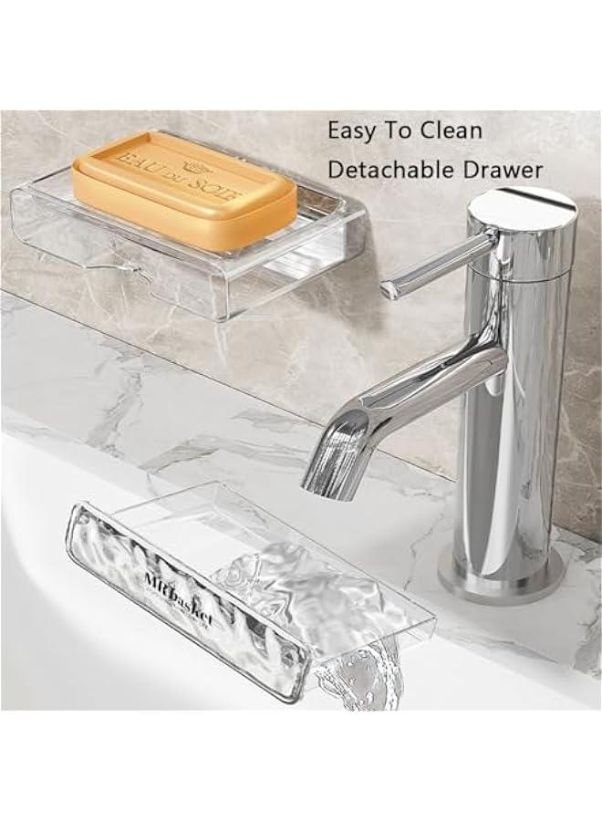 FYLX Strong Soap HolderSuction Cup Soap HolderShower Soap Tray Suction Cup Wall MountedSuitable for ShowersBathrooms Bathtubsand Kitchen SinksNon DrillingDetachable - Image 3