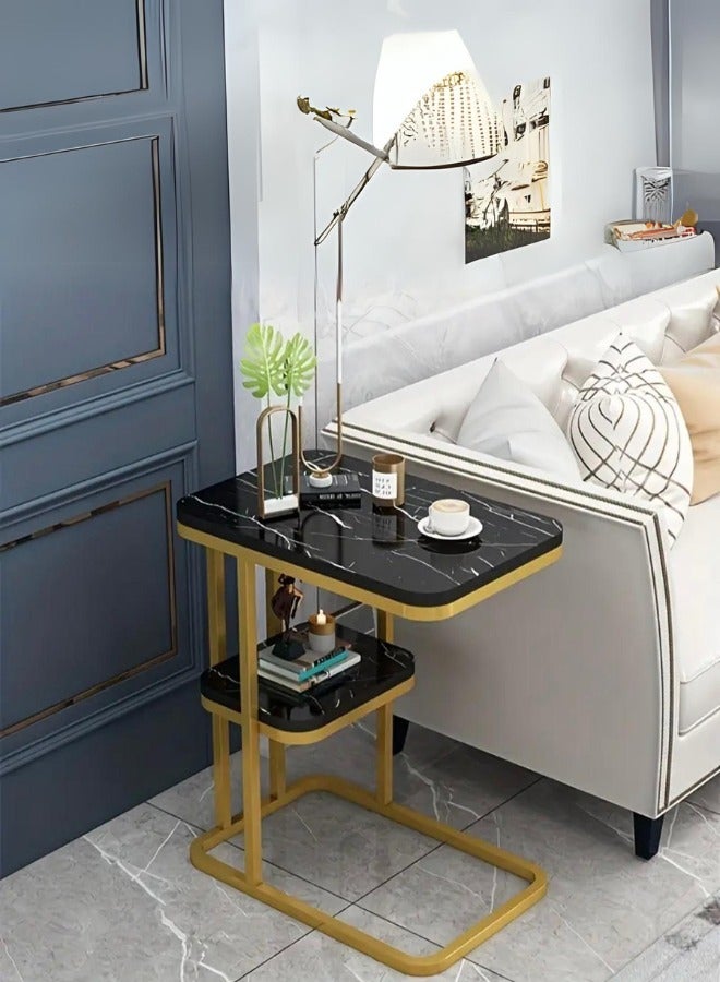 شي ون طاولة المنزل الجانبية للأريكة مزدوجة الطبقة - Image 1