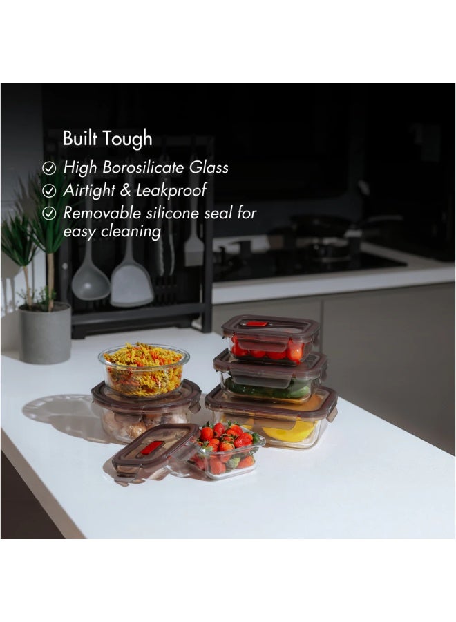 Fukuro Yoki Borosilicate Square Airtight Glass Container (800ml) - Image 4