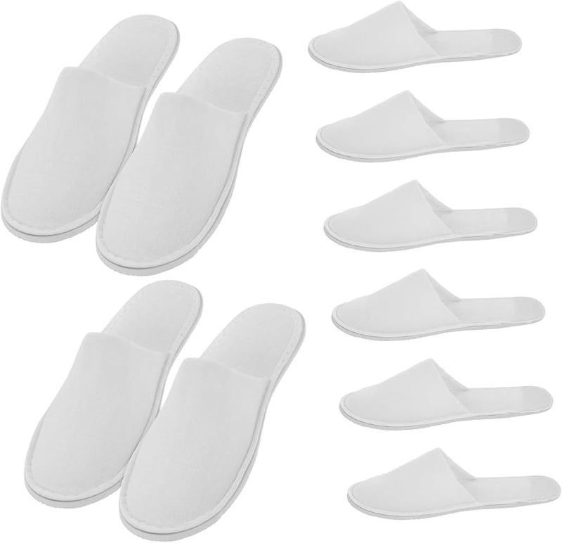 Disposable Spa Slippers 5 Pairs Unisex for Guests Hotel Home Travel Comfortable Non Slip - Image 1