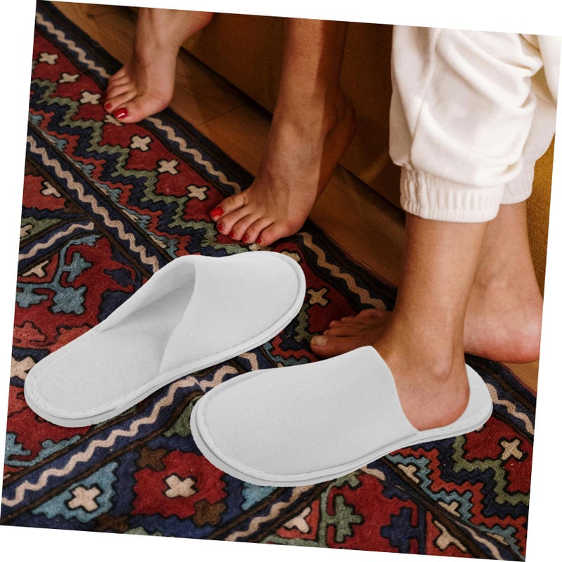 Disposable Spa Slippers 5 Pairs Unisex for Guests Hotel Home Travel Comfortable Non Slip - Image 4