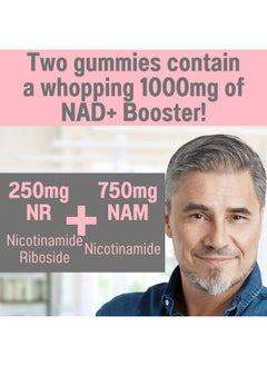 SHIZAM Nr Nam Nad+ Resveratrol Gummies  Nad Plus + Booster W Nicotinamide Riboside Niacinamide Trans Resveratrol Piperine  Mitochondrial Mitochondria Sirtuin Autophagy Supplements  Capsules Pills Alt  - Image 3