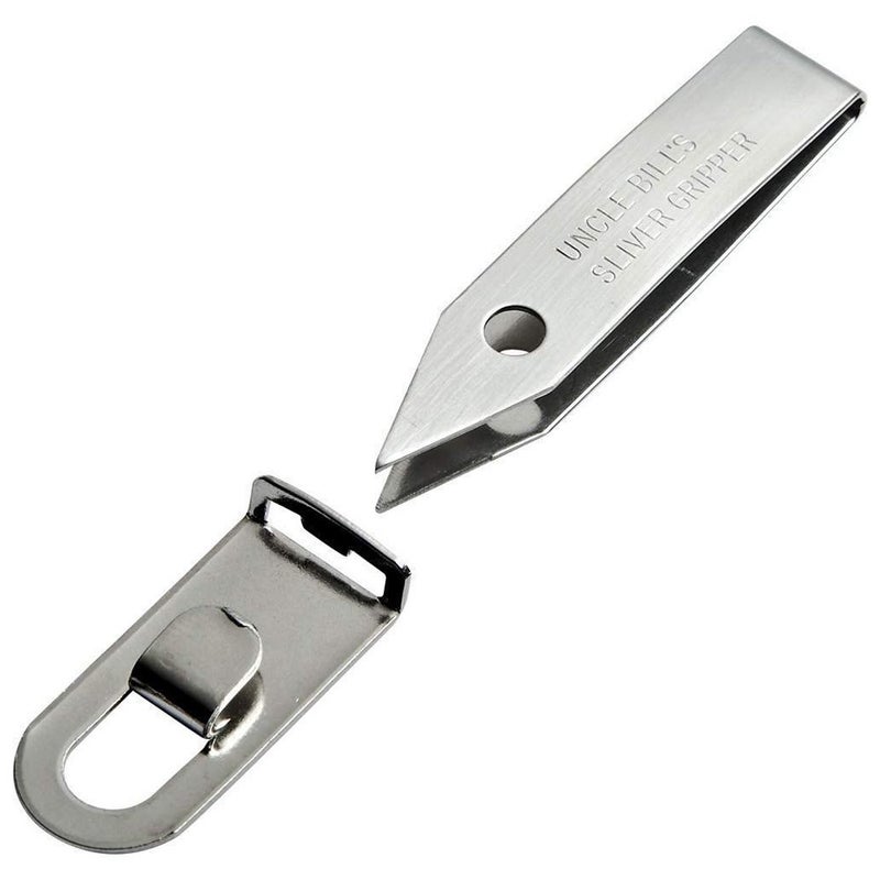 Uncle Bills Sliver Gripper Tweezer on Key Chain Clip