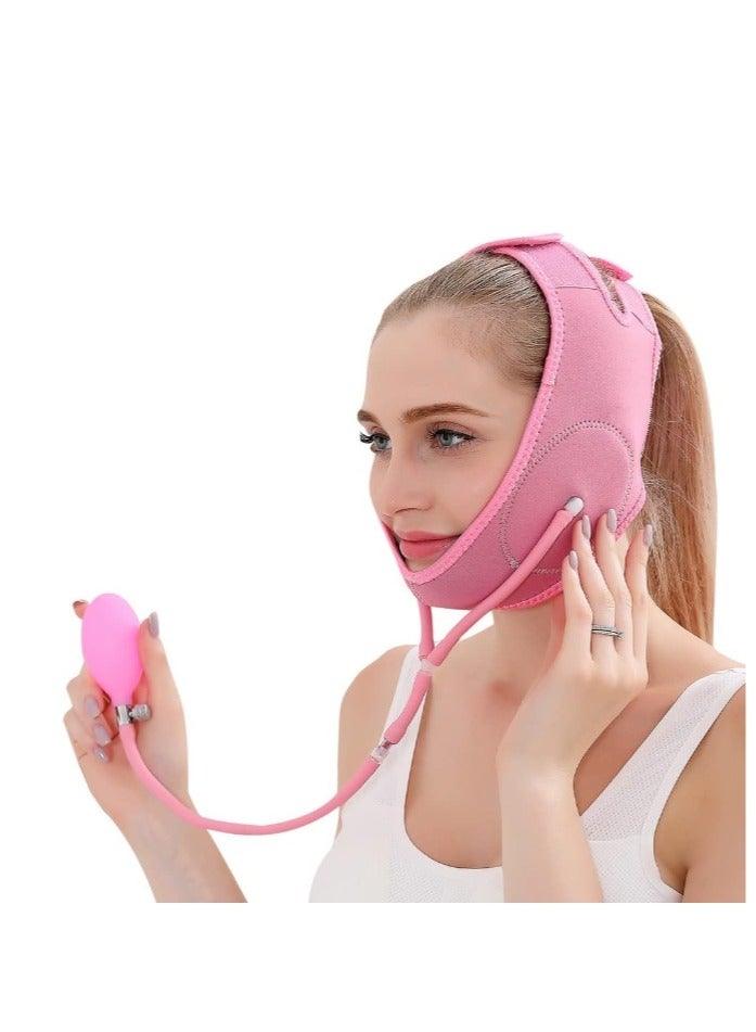 Generic Double Chin Therapy Facial Lifting Facial Slimming Strap Face Lifting Belt Pain-Free Anti Wrinkle Band Double Chin Reducer Bandage Breathable Ultra-thin Soft - Image 1