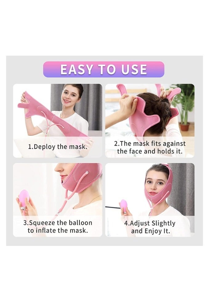 Generic Double Chin Therapy Facial Lifting Facial Slimming Strap Face Lifting Belt Pain-Free Anti Wrinkle Band Double Chin Reducer Bandage Breathable Ultra-thin Soft - Image 3