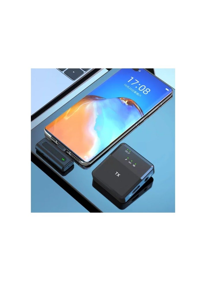 Tx Professional Wireless Microphone System with 2 Lavalier Microphones- SX8 Black - Image 2