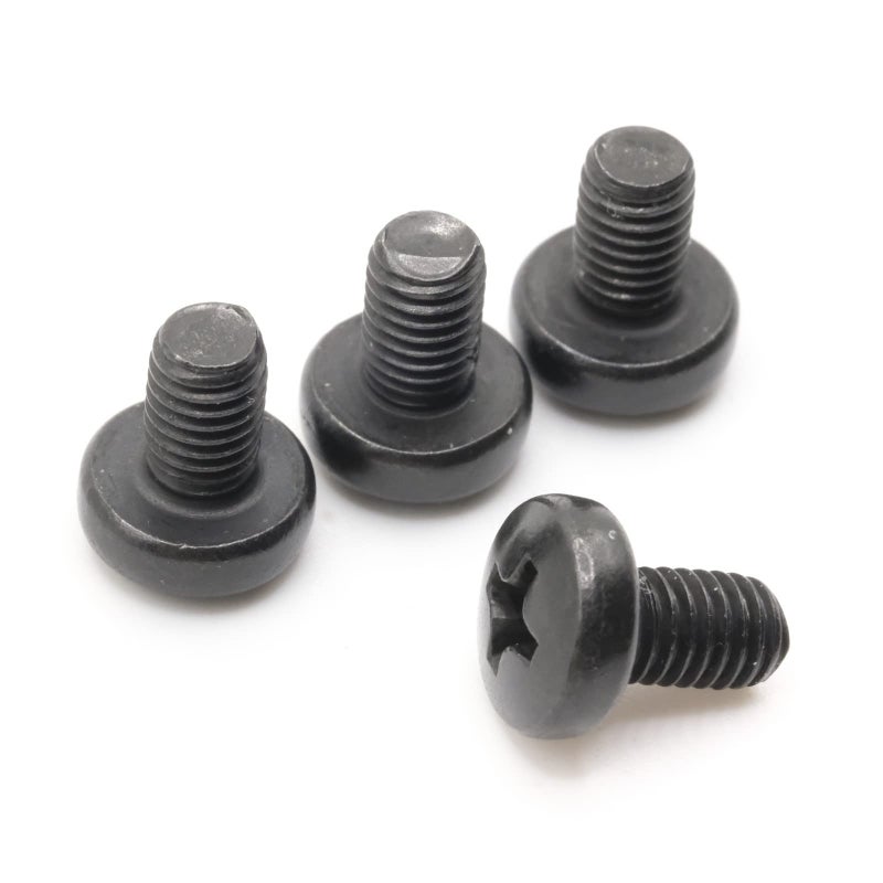 ReplacementScrews Rear License Plate Screws Compatible with Tesla Model 3 M3 Stainless Steel Black Oxide Medium Length Pack of 4