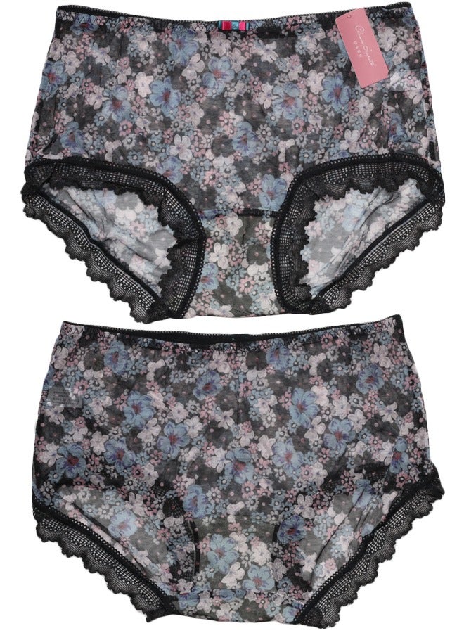 Royee 8PCS Women Underwear Hipster Panties, Soft Lace Trim Briefs Breathable Bikini Undies  - Image 3