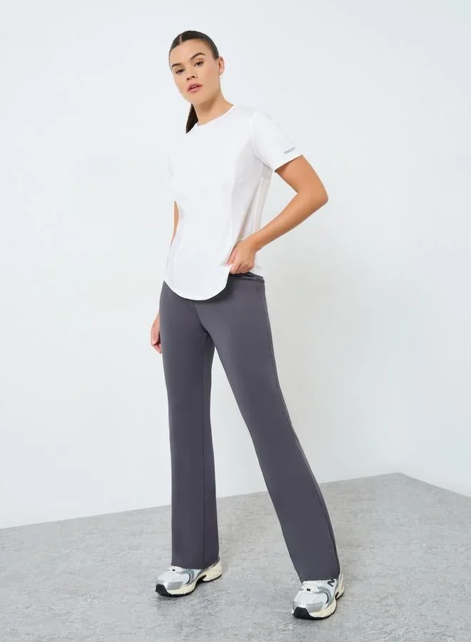 Styli Active Peep Overlay Effect Back Textured Insert Top