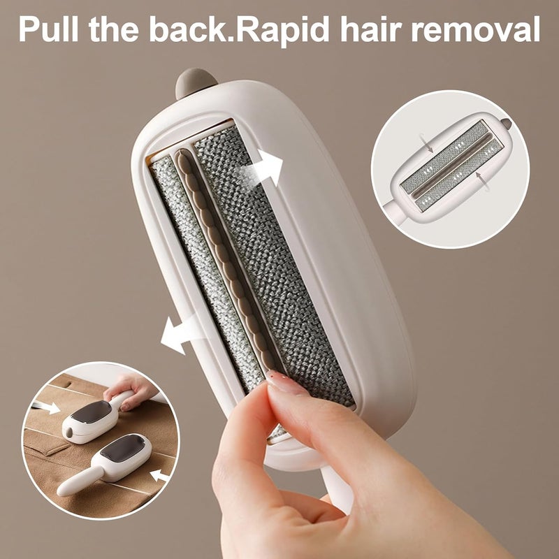 KASTWAVE Reusable Lint Roller and Washable Pet Hair Remover Brush for Clothes, Furniture, Couch – Eco-Friendly, Durable Lint and Fur Cleaner for Pets, Washable Sticky Lint Remover (White) - Image 3