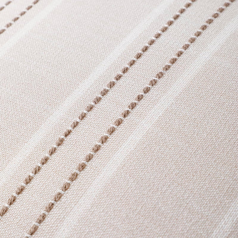 Hckot Throw Pillow Covers 18x18 Set of 2 Taupe Pillow Covers Farmhouse Decorative Pillows Textured Linen Square Cushion Covers for Sofa Couch Bed Living Room Decor(Taupe) - Image 2