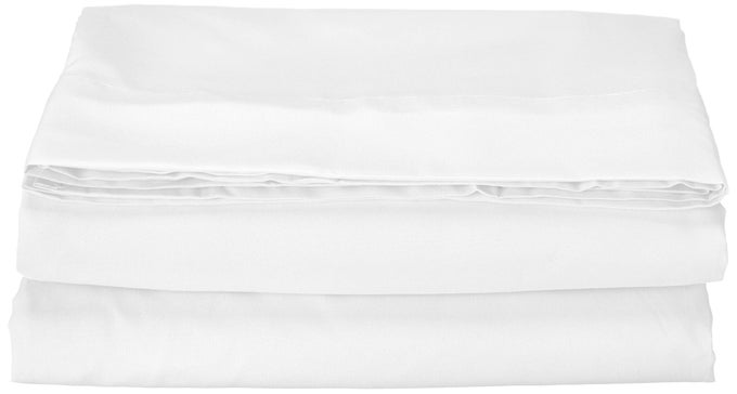 HOSPITALITY SPECIAL TREATMENT CONSTRUCTION LUXURIOUS ULTRA SOFT WHITE SINGLE FLAT SHEET QUEEN