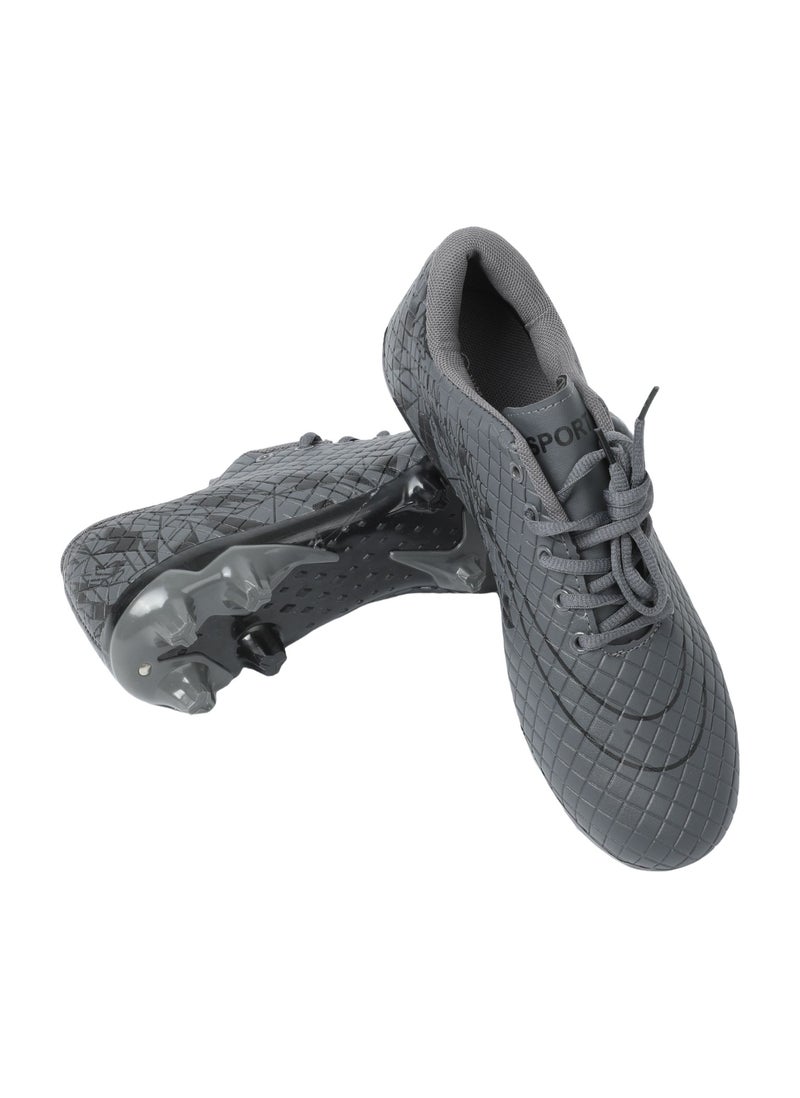 حذاء كرة قدم للأطفال – تصميم بأربطة، سطح مزخرف – المقاسات الأوروبية 31–36 - Image 3