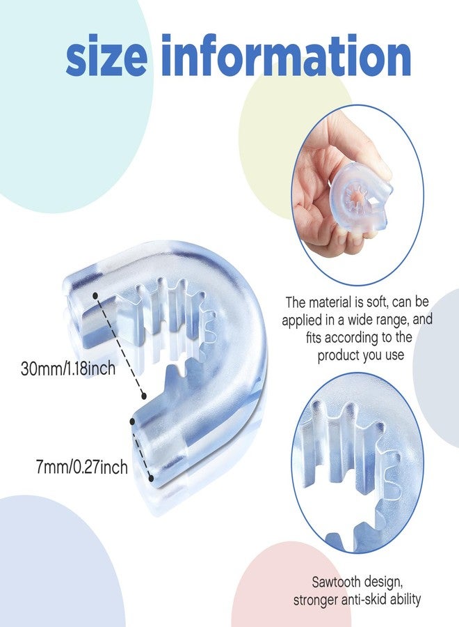 تونديامو حامل دش حمام من تونديمو، 6 قطع، سهل التركيب مع 3 حلقات مطاطية، ديكور حمام واستبدال (حاملات أكواب الشفط) - Image 2