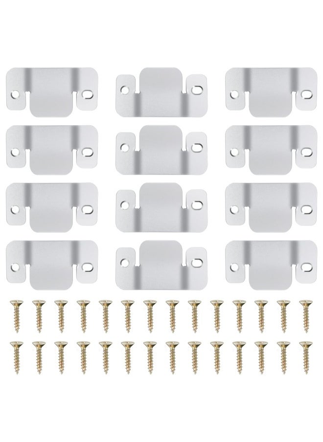 DEEPDREAM - 12 Pieces Sofa Linker Furniture Connector With Screws Interlocking Furniture Connector With 28 Psc Screws Sectional Sofa Connector - Image 1