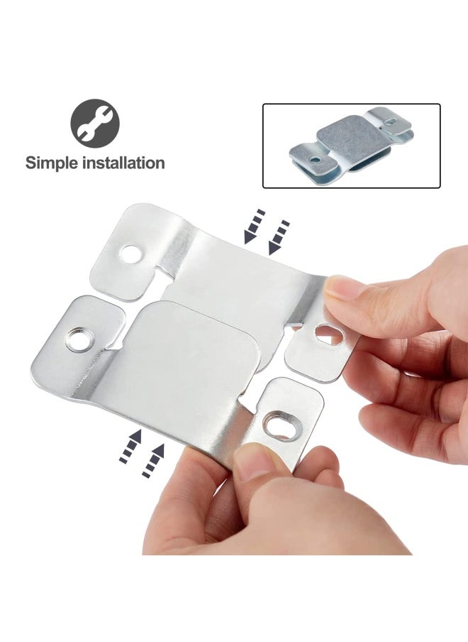 DEEPDREAM - 12 Pieces Sofa Linker Furniture Connector With Screws Interlocking Furniture Connector With 28 Psc Screws Sectional Sofa Connector - Image 1