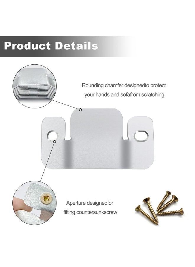 DEEPDREAM - 12 Pieces Sofa Linker Furniture Connector With Screws Interlocking Furniture Connector With 28 Psc Screws Sectional Sofa Connector - Image 1