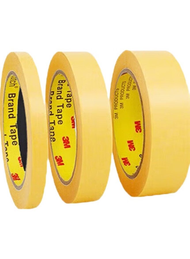 3M 3M Masking Tape For Art, Decoration, Painting Protection, Seamless Tape, Color Separation, 244 Yellow, 30Mm*50M*0.08Mm - Image 2
