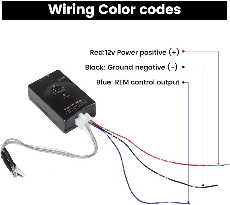 NuIth Amplifier Subwoofer Adapter Interface for Toyota Tacoma, Corolla, Tundra (2019-2021) with Remote Turn On Wire - Image 3