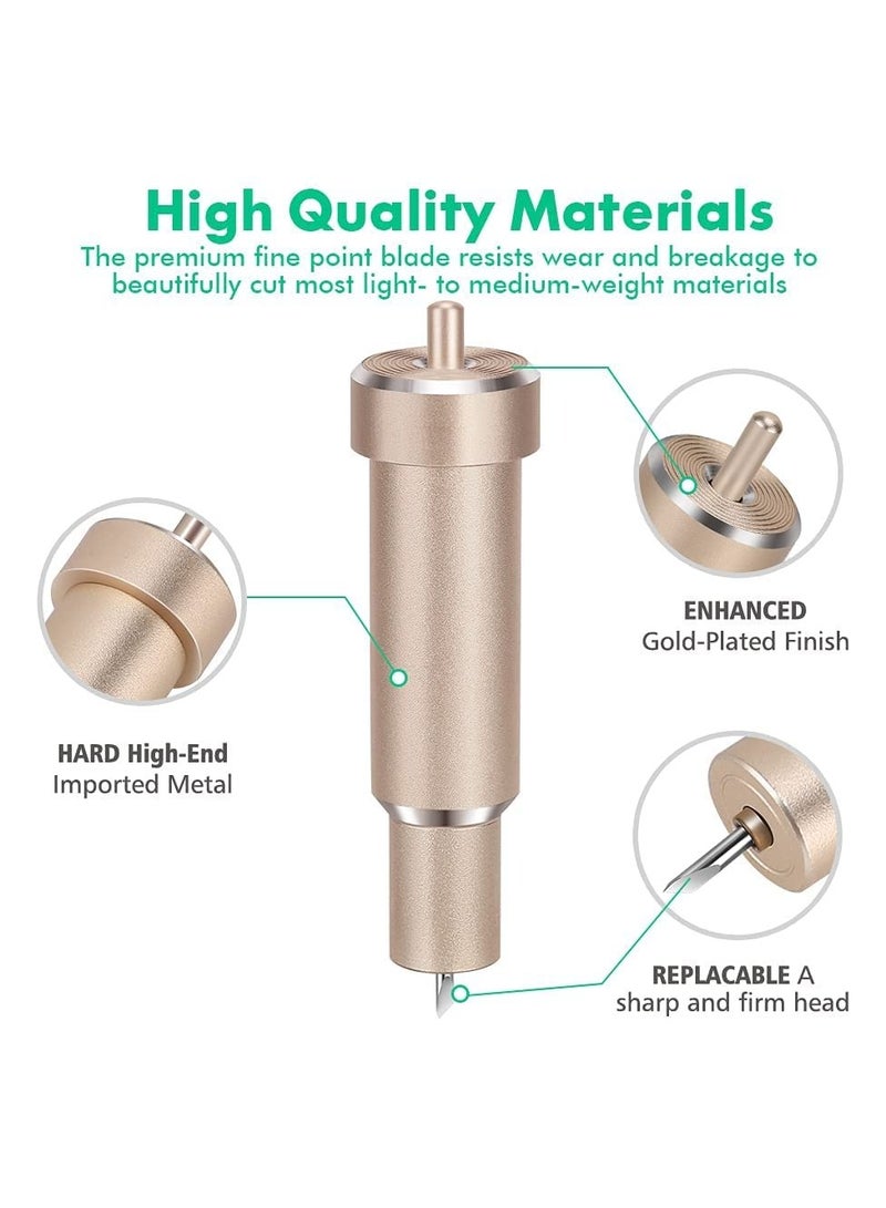 SYOSI Fine Spot Cutting Blades, Cutting Plotter Accessories Knife Holder Housing Manufacturing Fabric Blades for  Maker, Maker 3, Explore, Explore One/ Air, Explore Air 2/ 3 for Flat, Vinyl, Faux Leather - Image 4