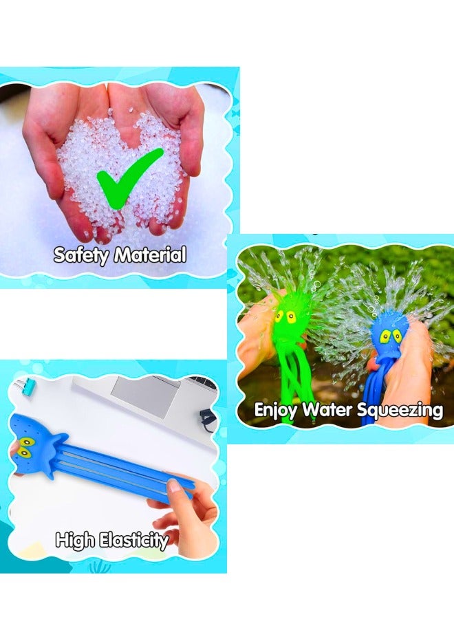 Chase Up Octopus Water Globe Toys – 4-Pack Squeeze and Splash Sensory Decompression Toys, Cute Octopus Bath & Pool Toys For Kids Ages 3-8, Octopus Bath Toy Water-Filled Stress Balls For Boys and Girls - Image 2